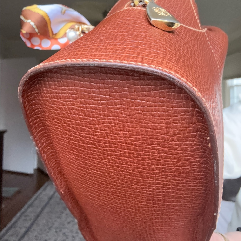 Loewe Rich Cognac Leather Bowler Handbag - Picture 4 of 8